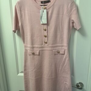 Pink Short Sleeve Dress